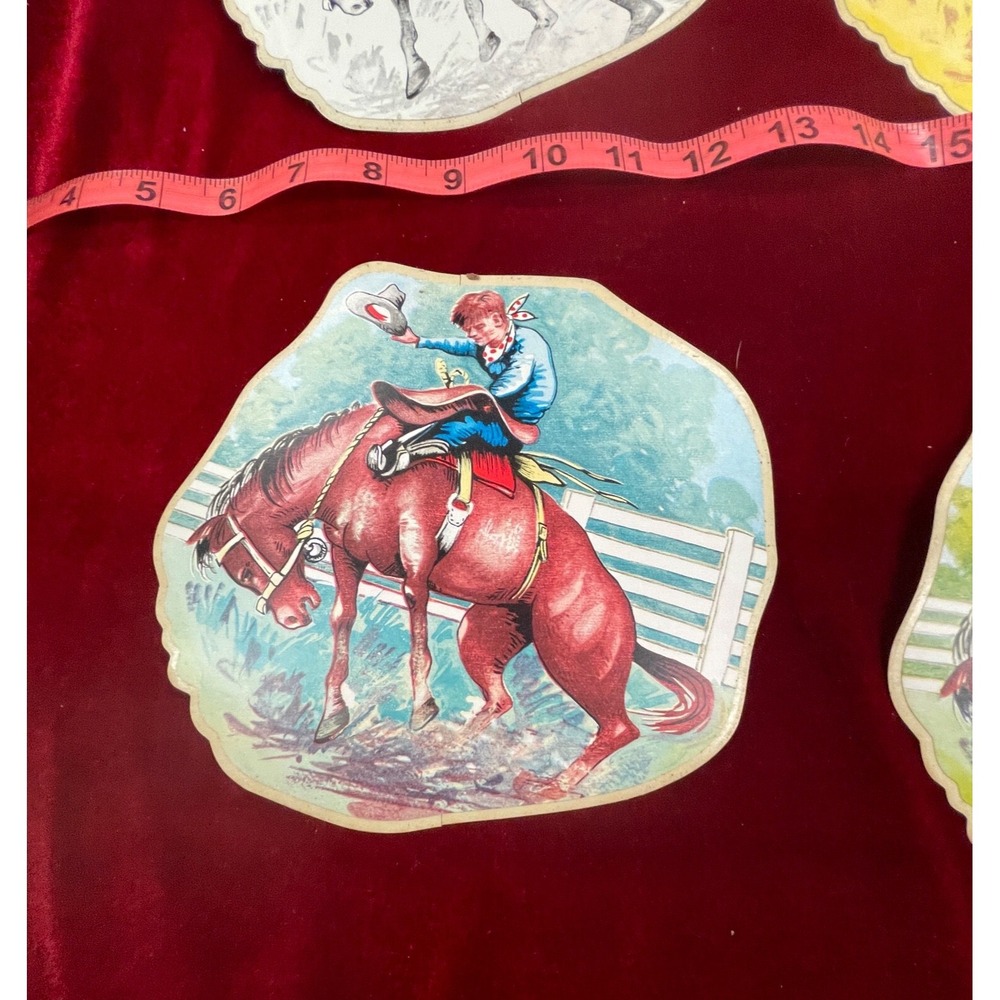 COWBOY  1956 Con-Tact Cut-Outs‎ Design Editing Transitions RARE - Picture 5 of 8